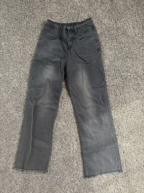 Polagram Women’s Black Elastic-Waist Jeans Size M (6/8)